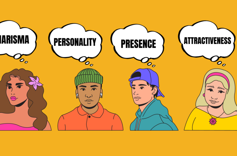 Charisma guide with people thinking about each element of Charisma